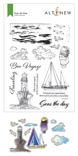 Altenew | Card Making, Scrapbooking & Paper-Crafting Supplies! Stamp & Die Bundle Seas the Day Stamp & Die Bundle