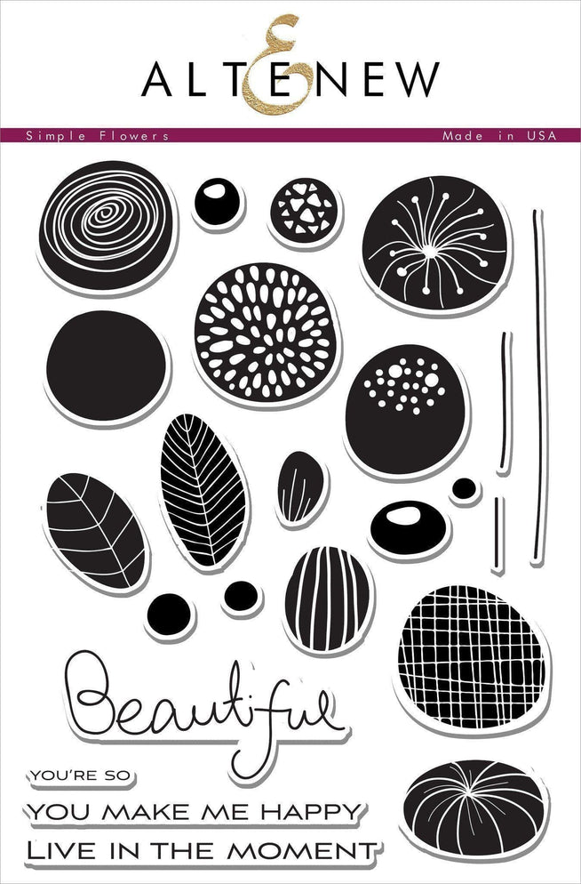 Altenew Stamp & Die Bundle Simple Flowers Stamp & Die Bundle