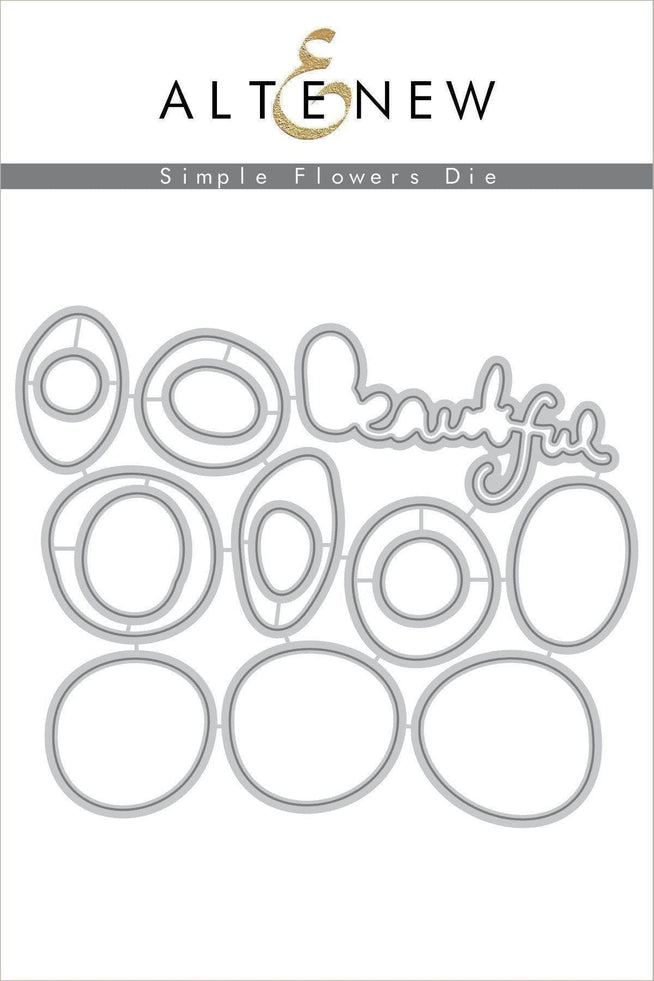 Altenew Stamp & Die Bundle Simple Flowers Stamp & Die Bundle