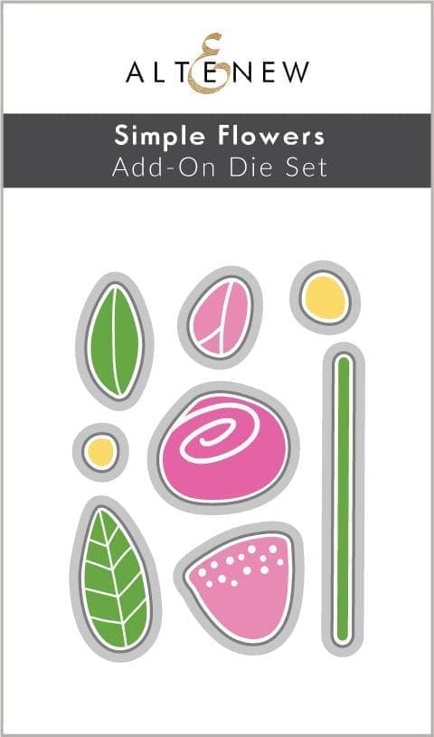Altenew Stamp & Die Bundle Simple Flowers Add-On Stamp & Die Bundle