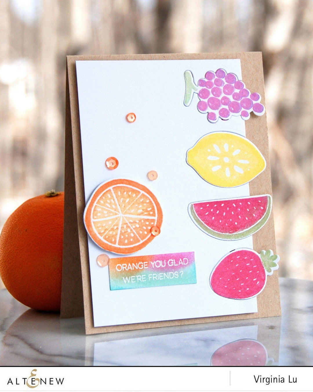 Altenew Stamp & Die Bundle Simple Fruits Stamp & Die Bundle