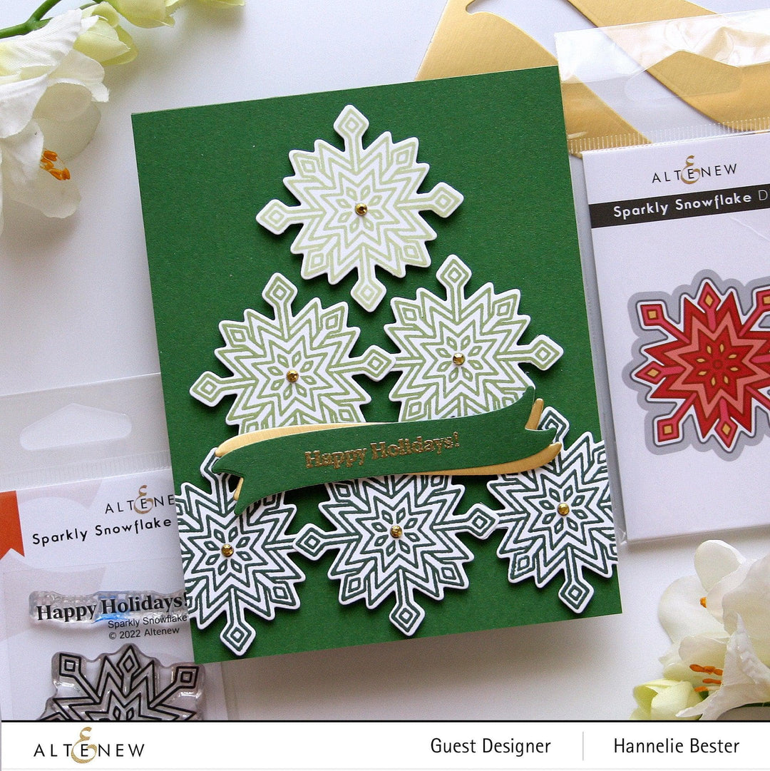 Altenew Stamp & Die Bundle Sparkly Snowflake Stamp & Die Bundle