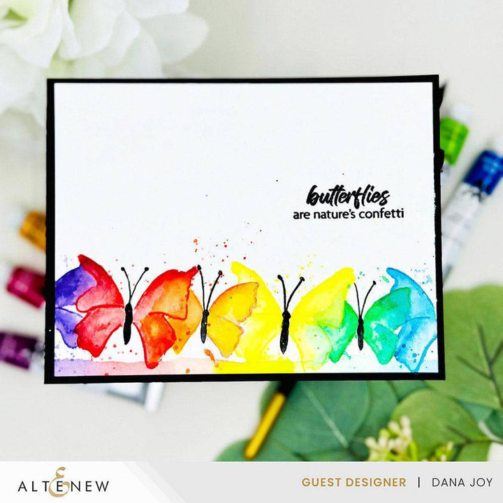 Stamp & Paint Butterflies