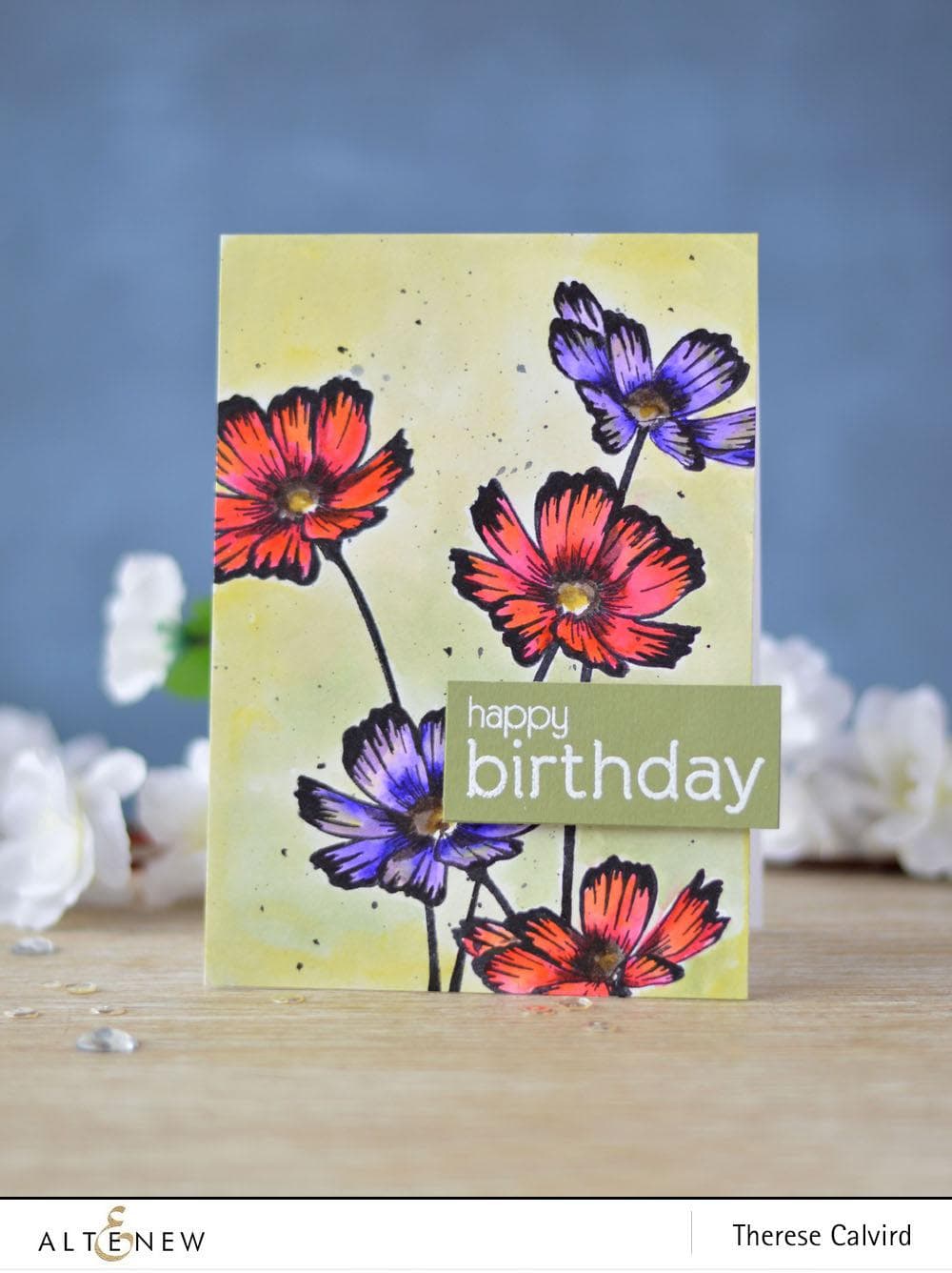 Altenew Stamp & Die Bundle Stunning Cosmos Stamp & Die Bundle