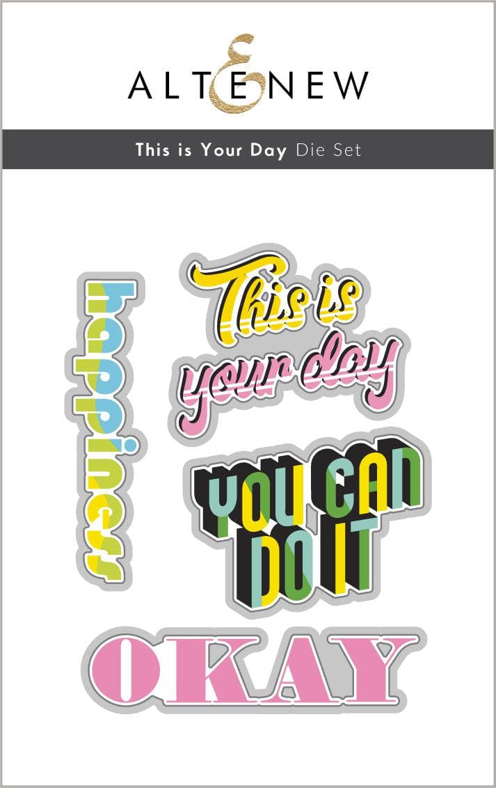 Altenew Stamp & Die Bundle This is Your Day Stamp & Die Bundle