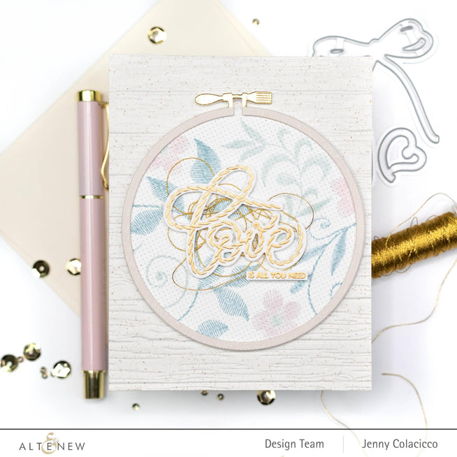 Altenew Stamp & Die Bundle Tied with Love Stamp & Die Bundle