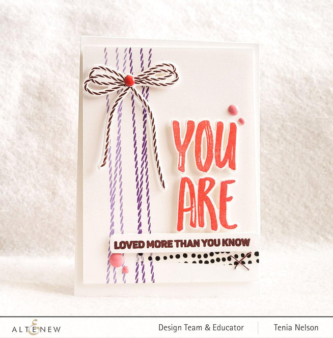 Altenew Stamp & Die Bundle Tied with Love Stamp & Die Bundle