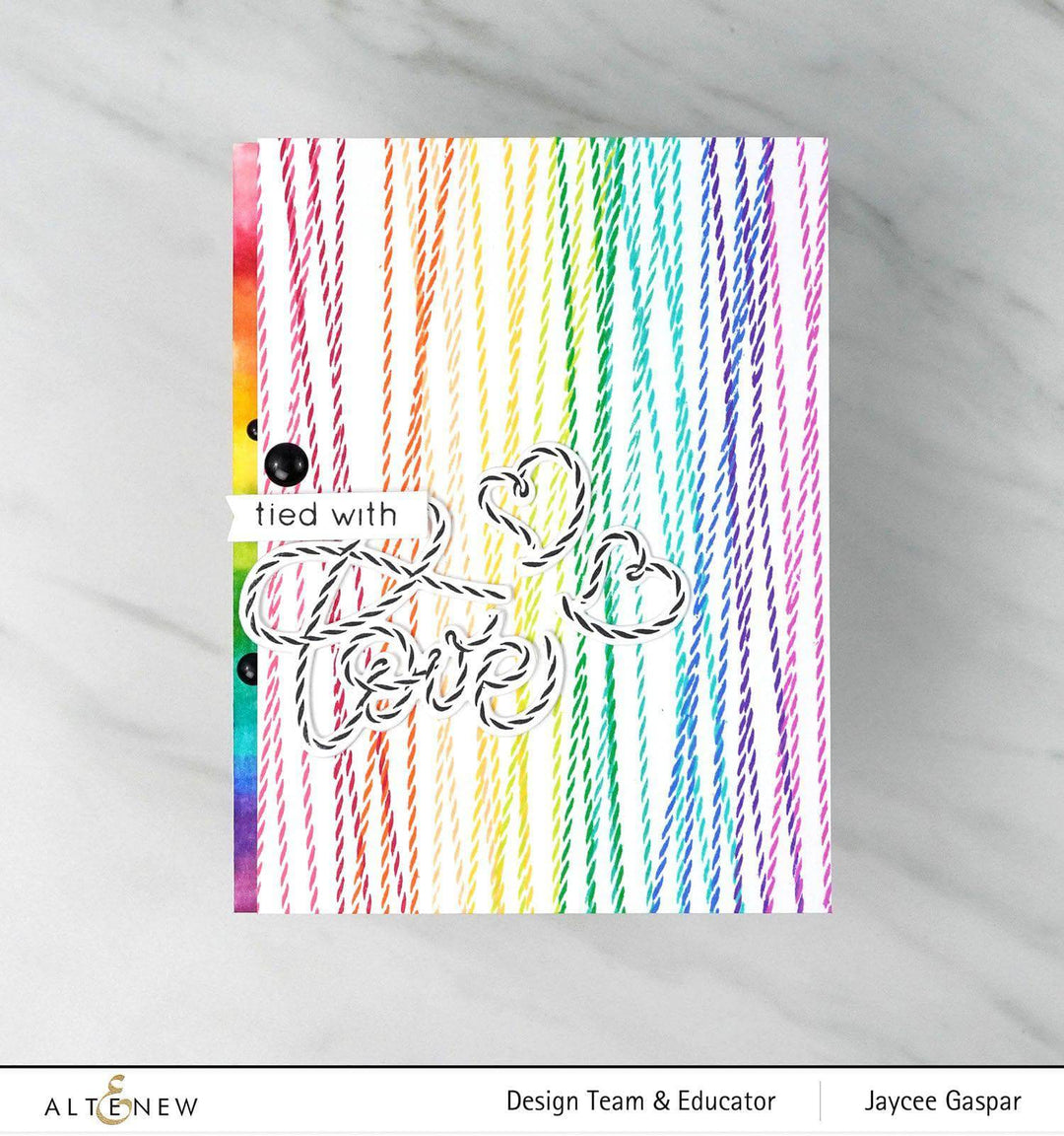 Altenew Stamp & Die Bundle Tied with Love Stamp & Die Bundle