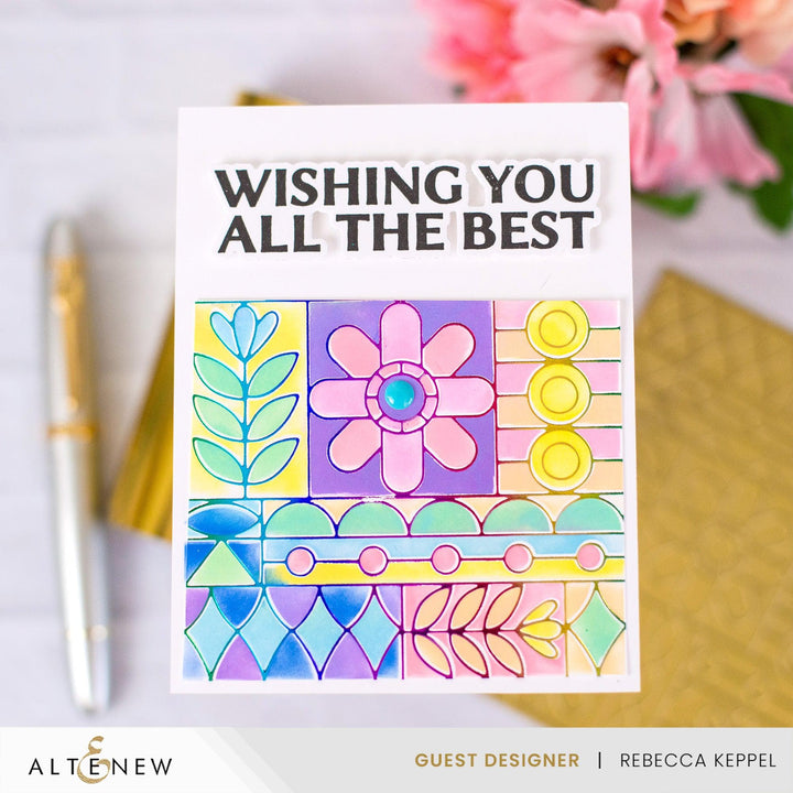 Altenew Stamp & Die Bundle Uplifting Sentiments