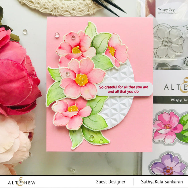 Altenew Stamp & Die Bundle Wispy Joy Stamp & Die Bundle