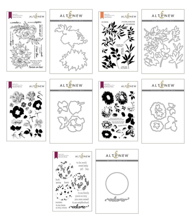 Altenew Stamp & Die Bundle A Welcome Reverie Coordinating Stamp & Die Bundle