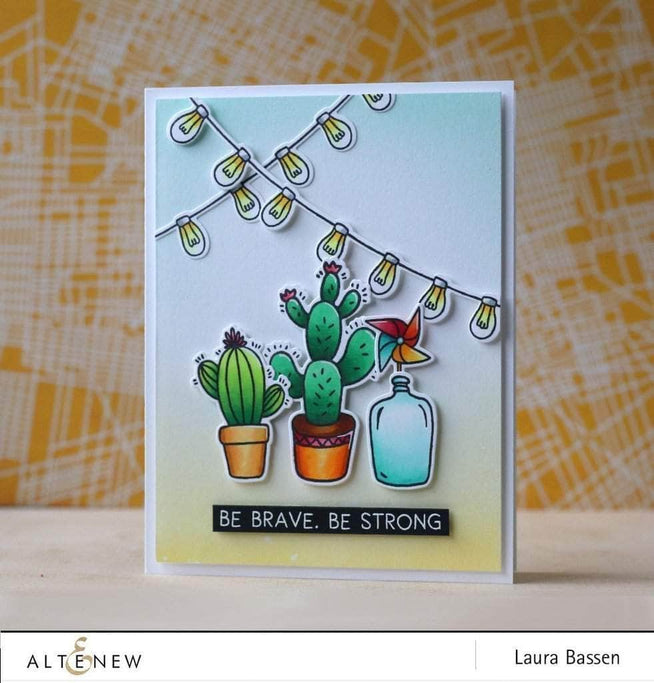 Altenew Stamp & Die Bundle Be Strong Stamp & Die Bundle