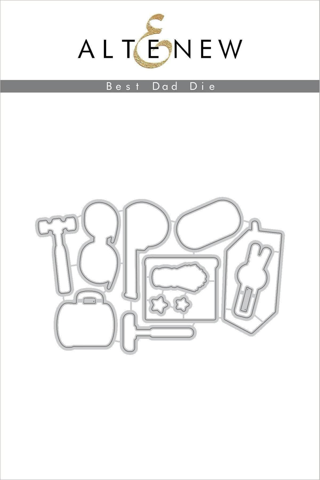 Altenew Stamp & Die Bundle Z - Best Dad Stamp & Die Bundle