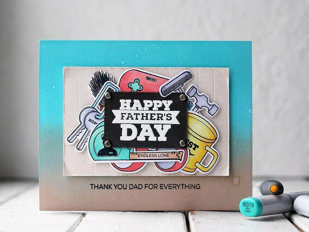 Altenew Stamp & Die Bundle Z - Best Dad Stamp & Die Bundle