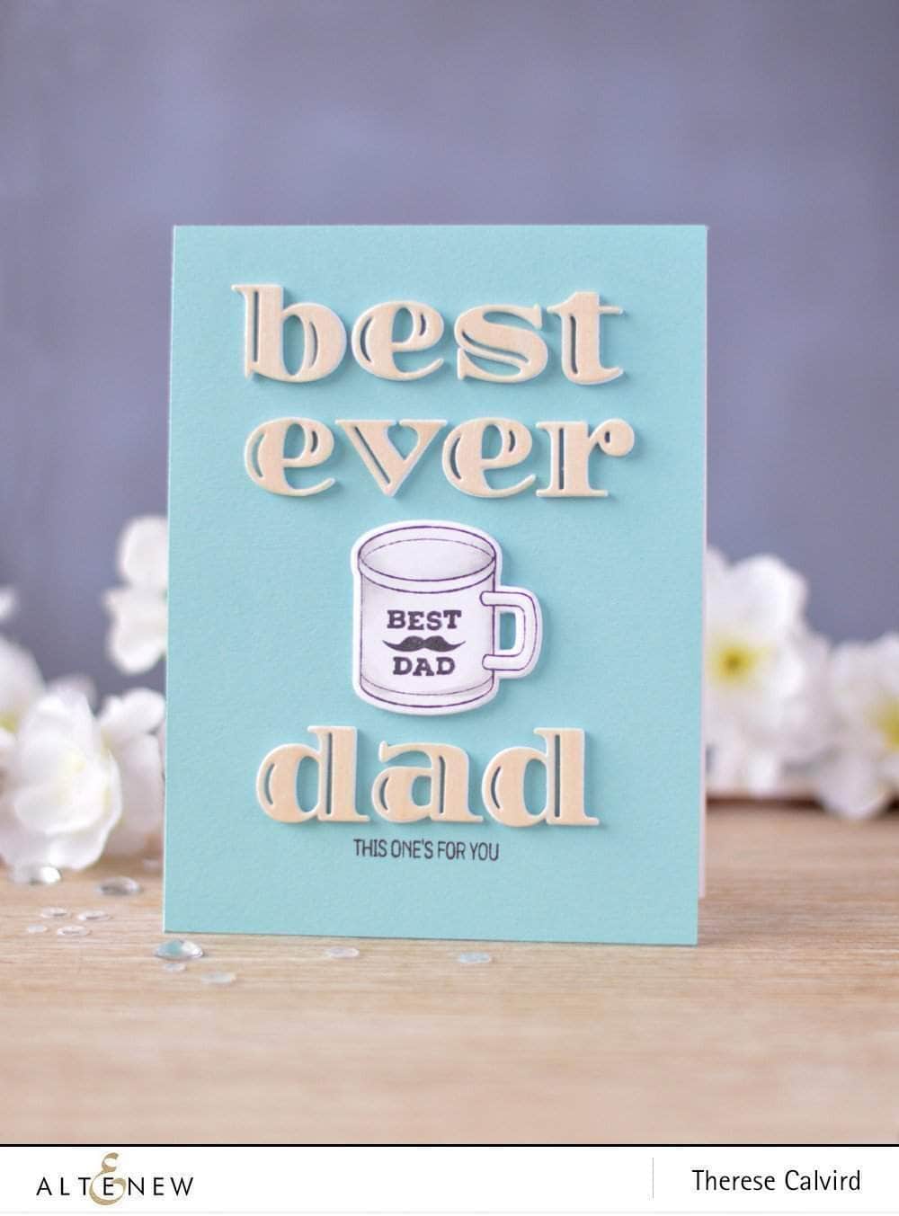 Altenew Stamp & Die Bundle Z - Best Dad Stamp & Die Bundle