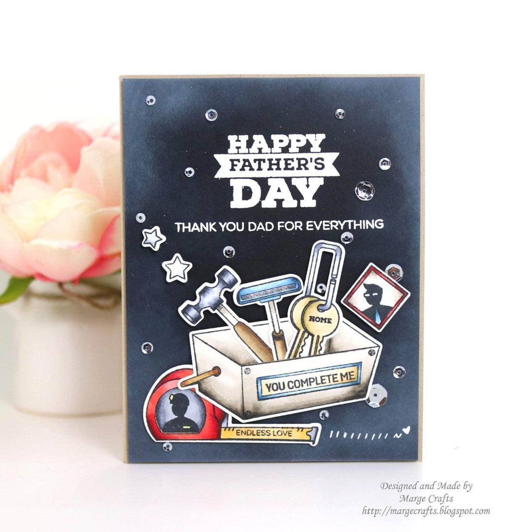 Altenew Stamp & Die Bundle Z - Best Dad Stamp & Die Bundle