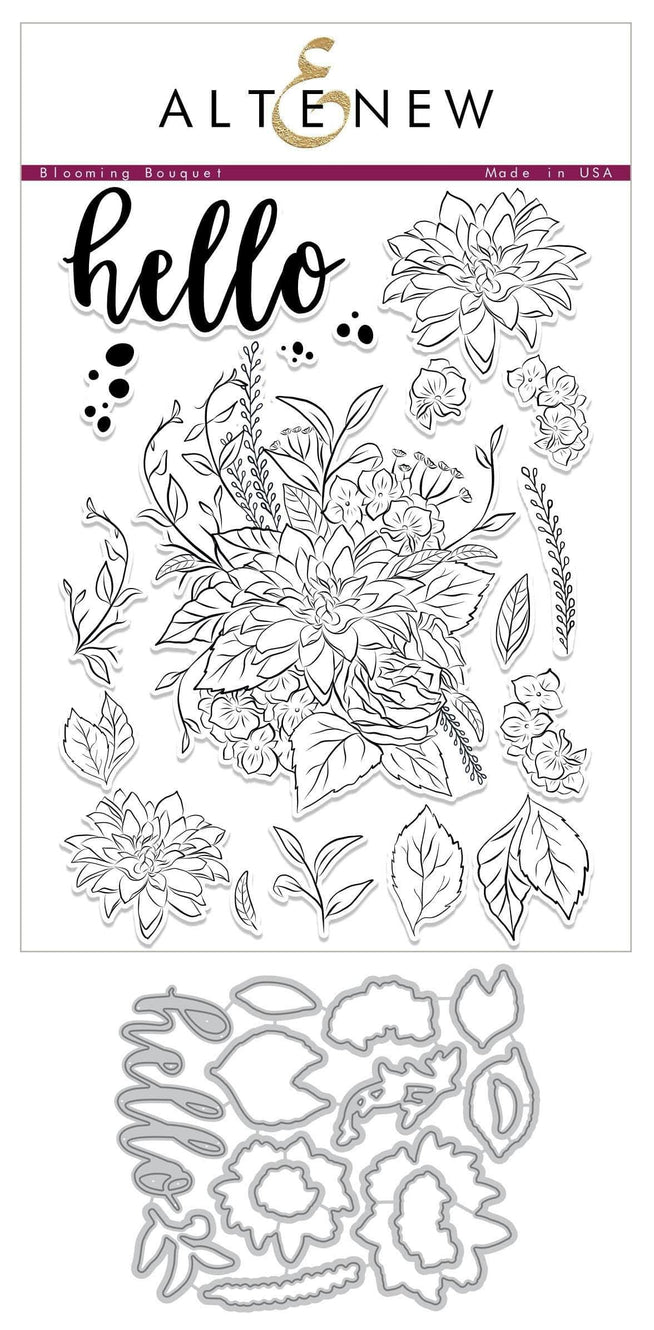 Altenew Stamp & Die Bundle Blooming Bouquet Stamp & Die Bundle