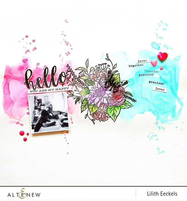 Altenew Stamp & Die Bundle Blooming Bouquet Stamp & Die Bundle