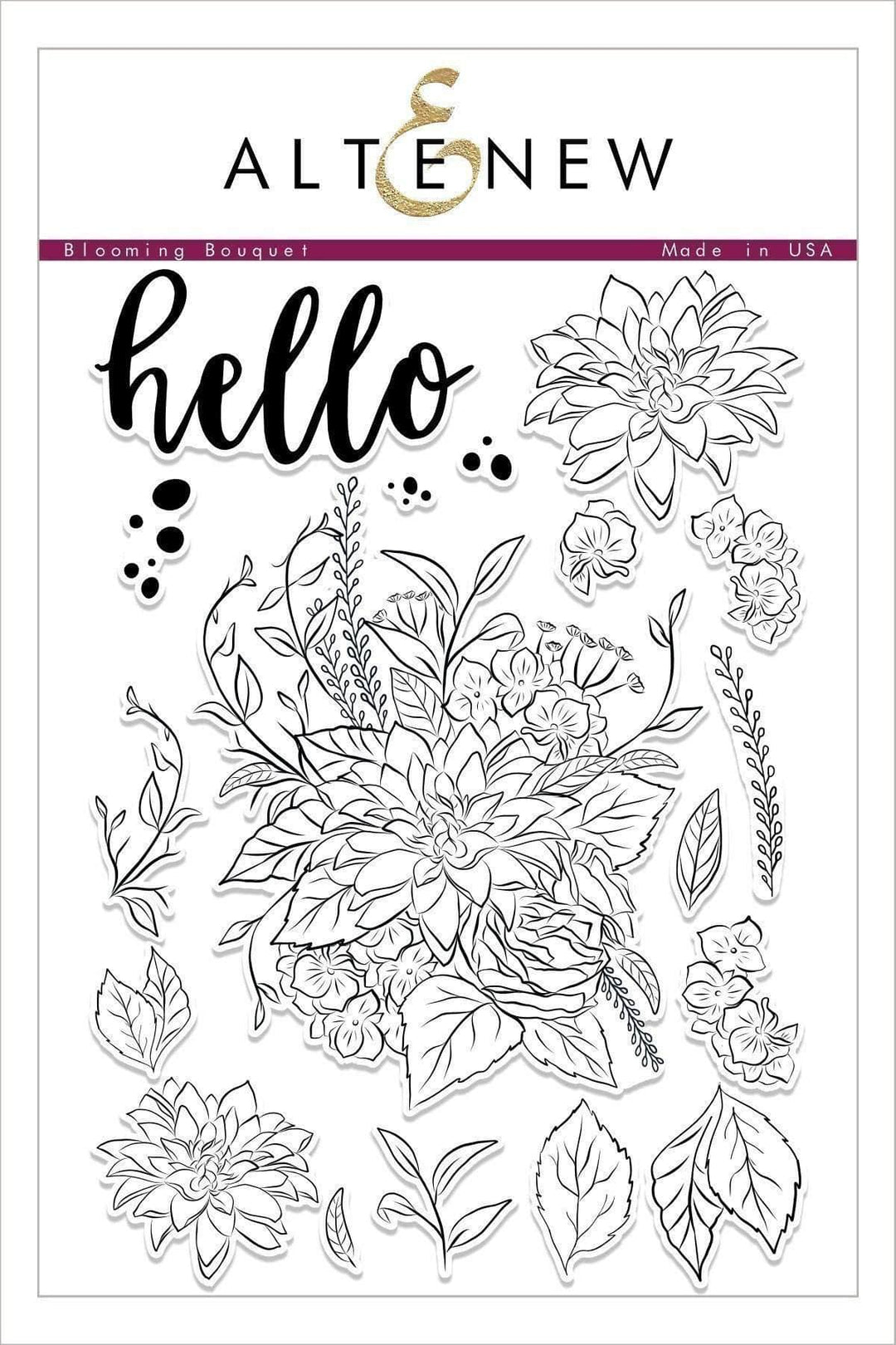 Altenew Stamp & Die Bundle Blooming Bouquet Stamp & Die Bundle