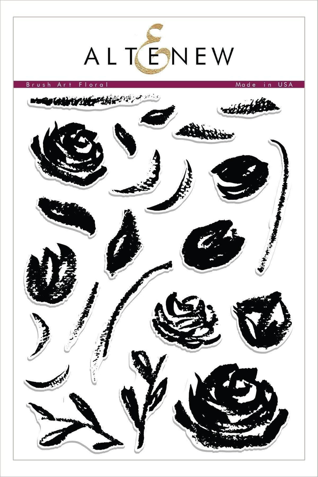 Altenew Stamp & Die Bundle Brush Art Floral Stamp & Die Bundle