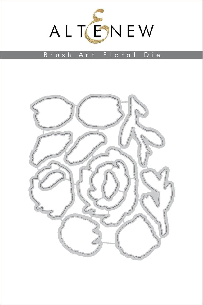 Altenew Stamp & Die Bundle Brush Art Floral Stamp & Die Bundle