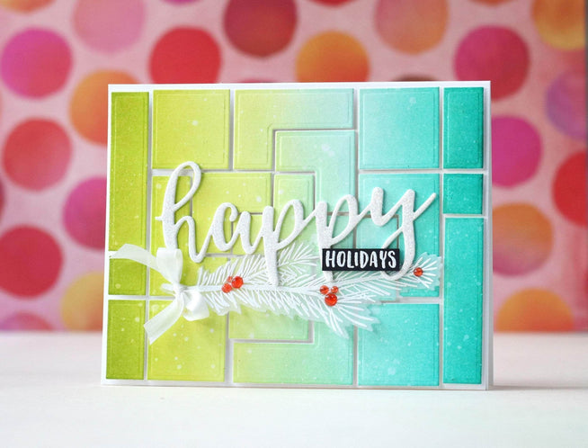 Altenew Stamp & Die Bundle Z - Building Blocks Stamp & Die Bundle