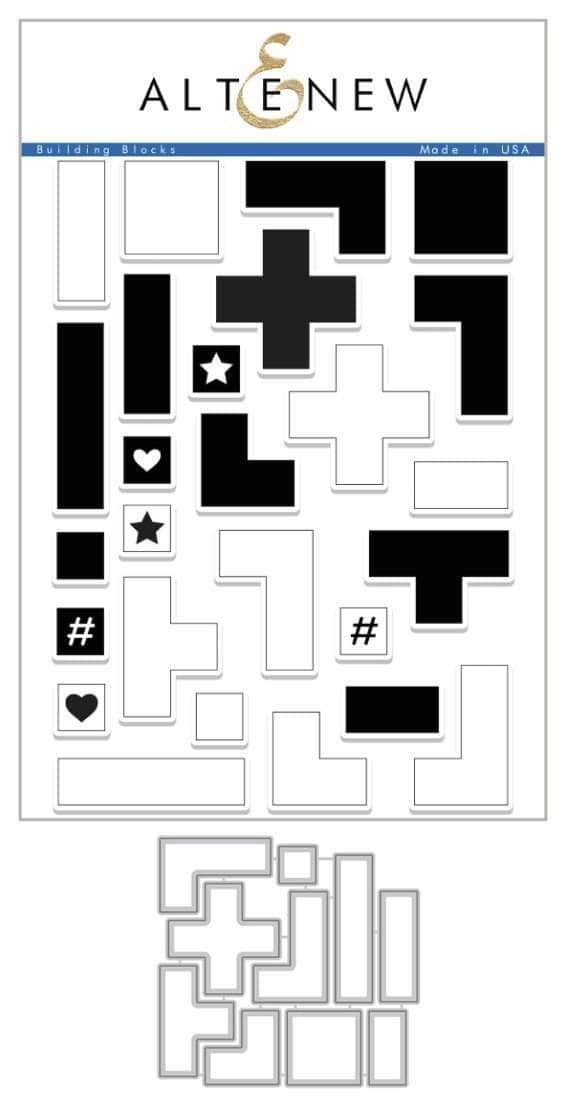 Altenew Stamp & Die Bundle Z - Building Blocks Stamp & Die Bundle
