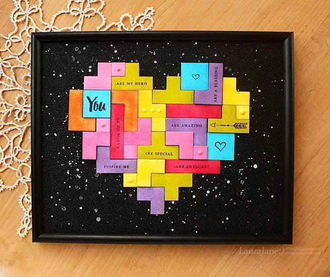 Altenew Stamp & Die Bundle Z - Building Blocks Stamp & Die Bundle