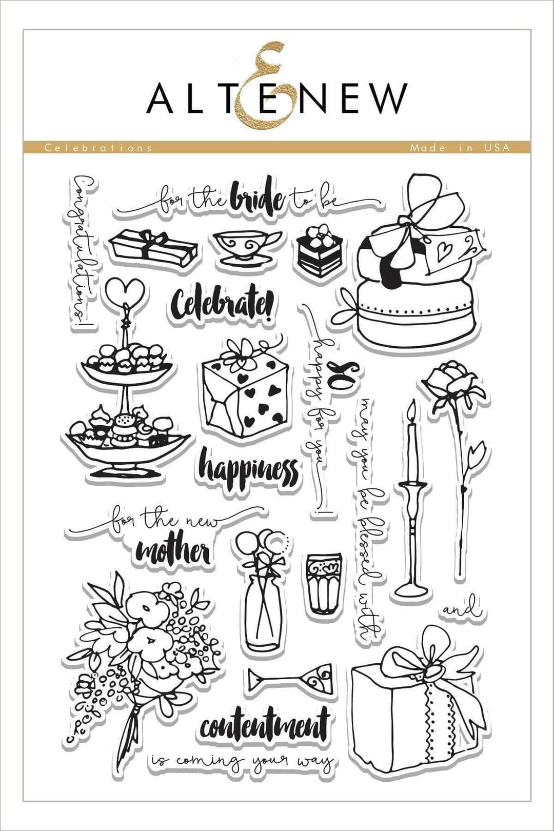 Altenew Stamp & Die Bundle Z - Celebrations Stamp & Die Bundle