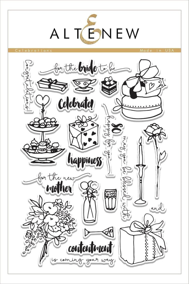 Altenew Stamp & Die Bundle Z - Celebrations Stamp & Die Bundle