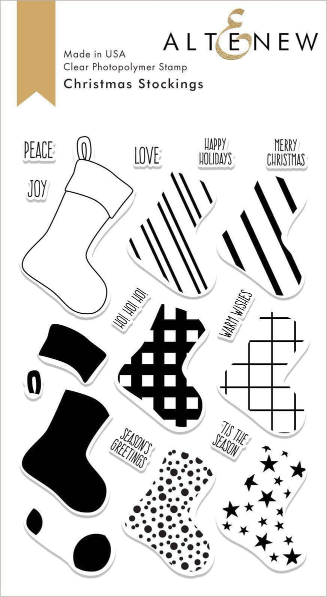 Altenew Stamp & Die Bundle Christmas Stockings Stamp & Die Bundle