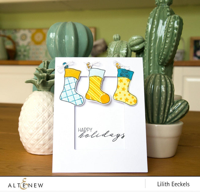 Altenew Stamp & Die Bundle Christmas Stockings Stamp & Die Bundle