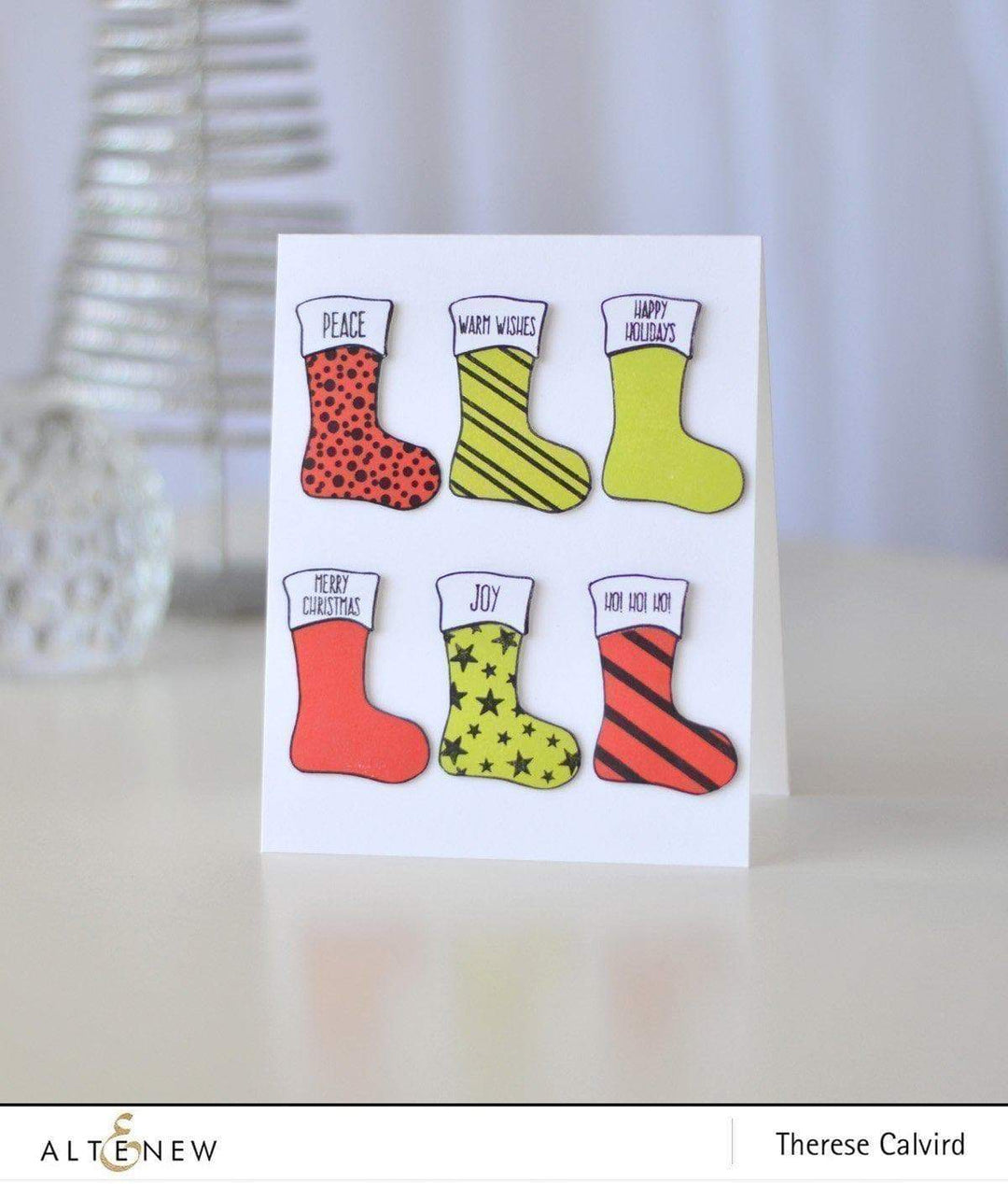 Altenew Stamp & Die Bundle Christmas Stockings Stamp & Die Bundle