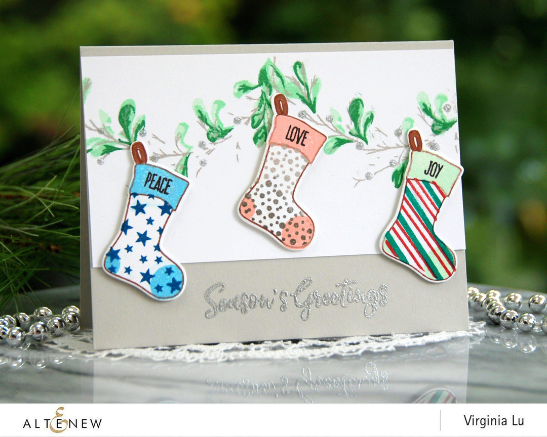Altenew Stamp & Die Bundle Christmas Stockings Stamp & Die Bundle