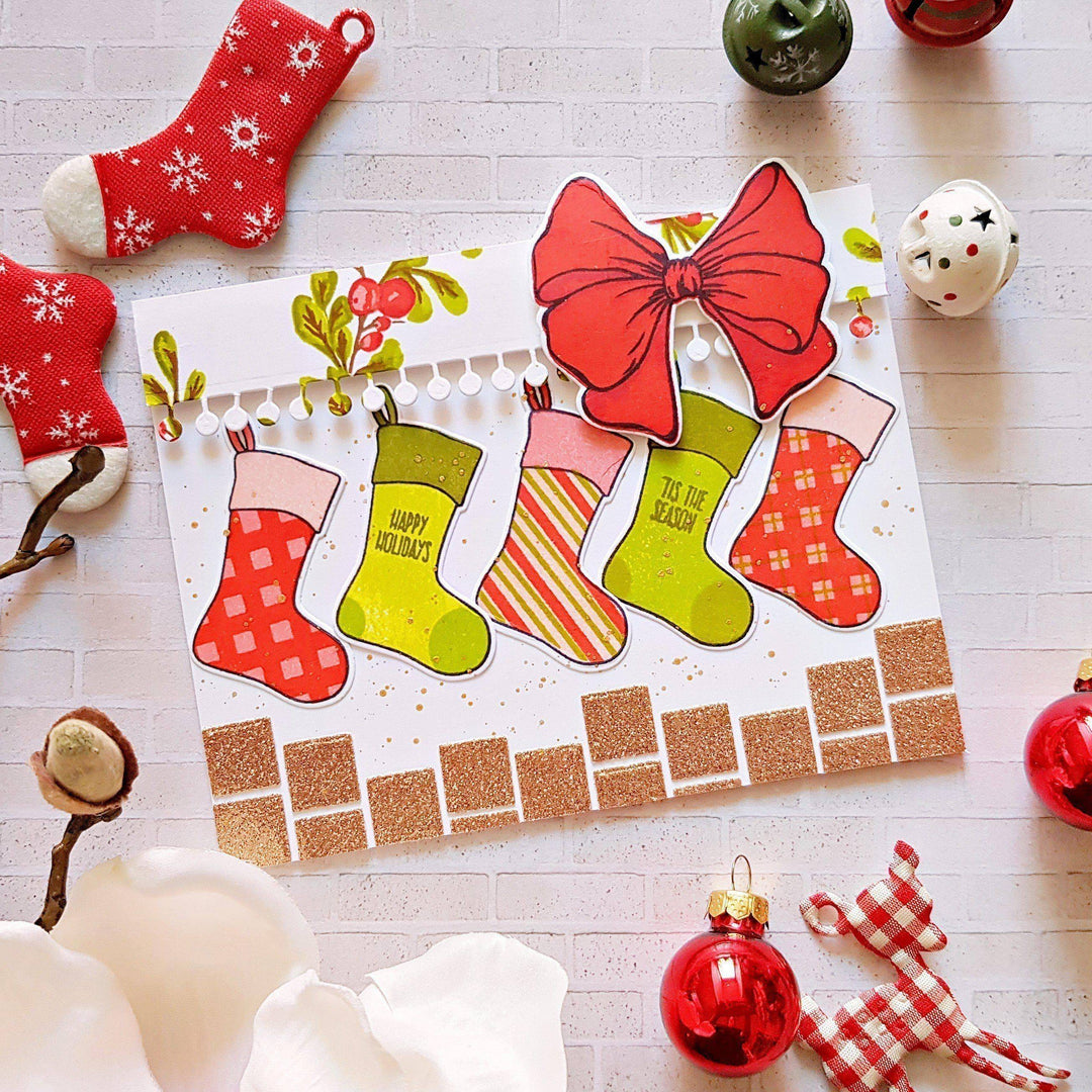Altenew Stamp & Die Bundle Christmas Stockings Stamp & Die Bundle