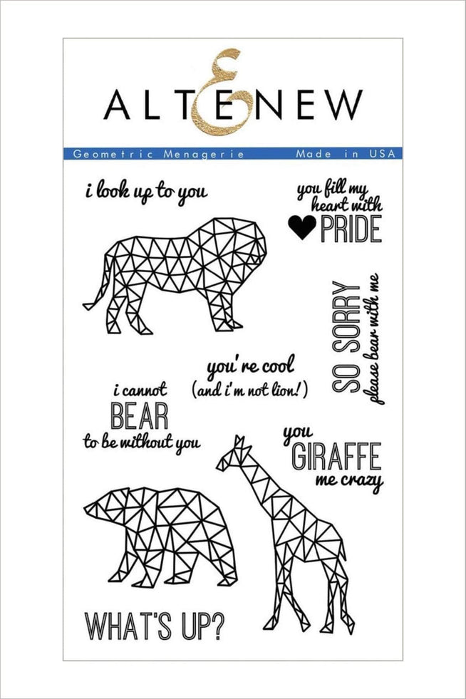 Altenew Stamp & Die Bundle Geometric Menagerie Stamp & Die Bundle