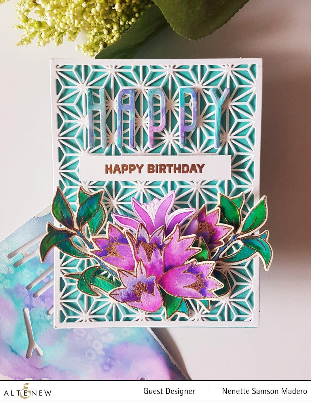 Altenew Stamp & Die Bundle Happy Pomegranates Stamp & Die Bundle