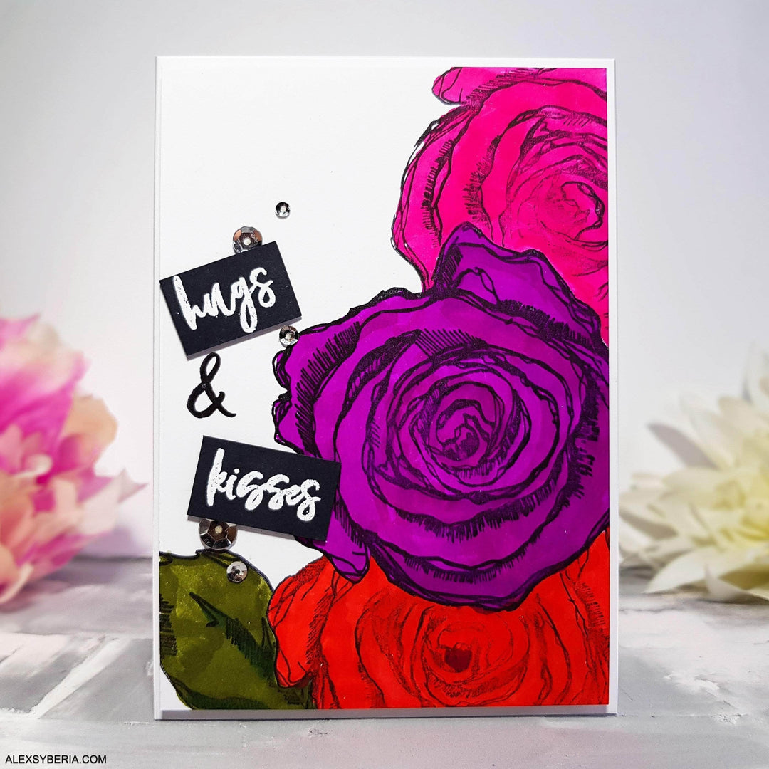 Altenew Stamp & Die Bundle Inked Rose Stamp & Die Bundle
