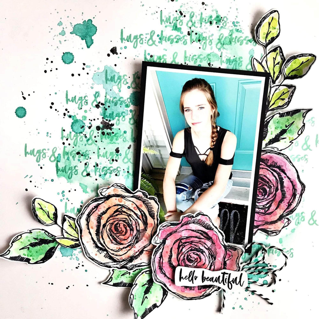 Altenew Stamp & Die Bundle Inked Rose Stamp & Die Bundle
