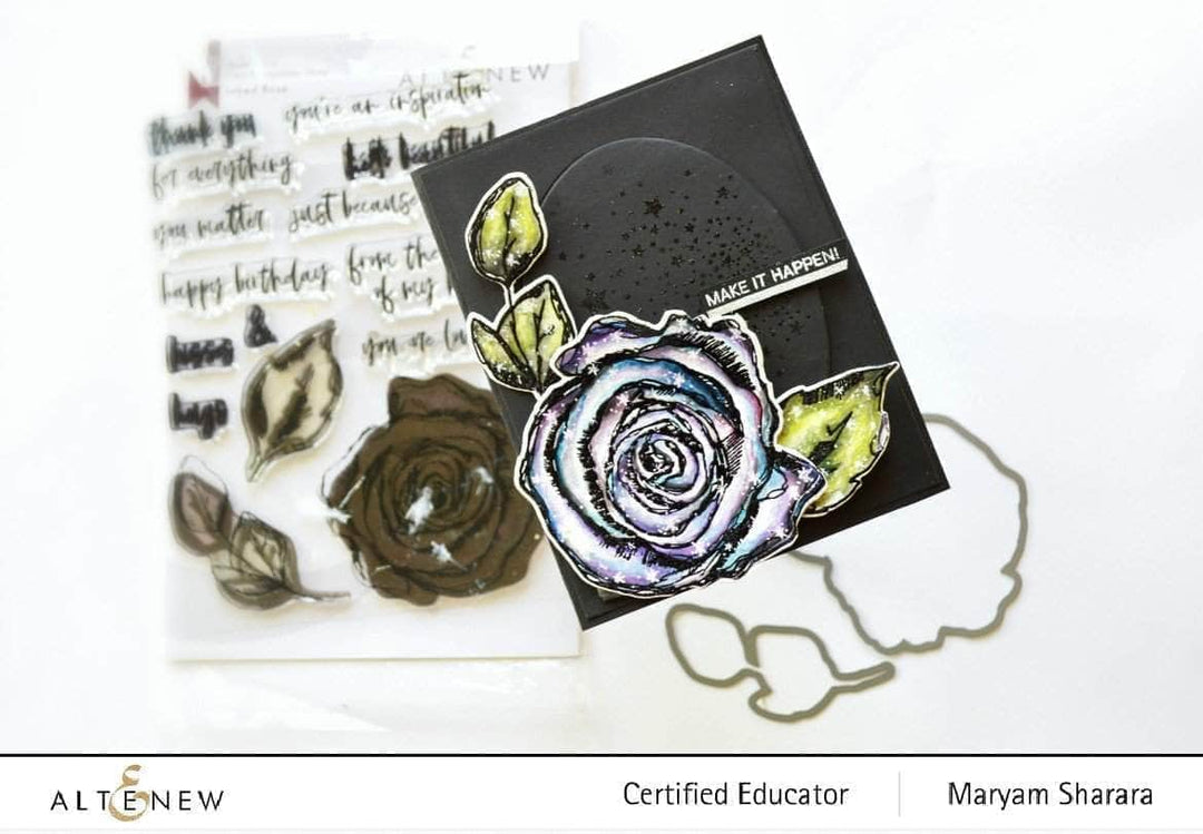 Altenew Stamp & Die Bundle Inked Rose Stamp & Die Bundle