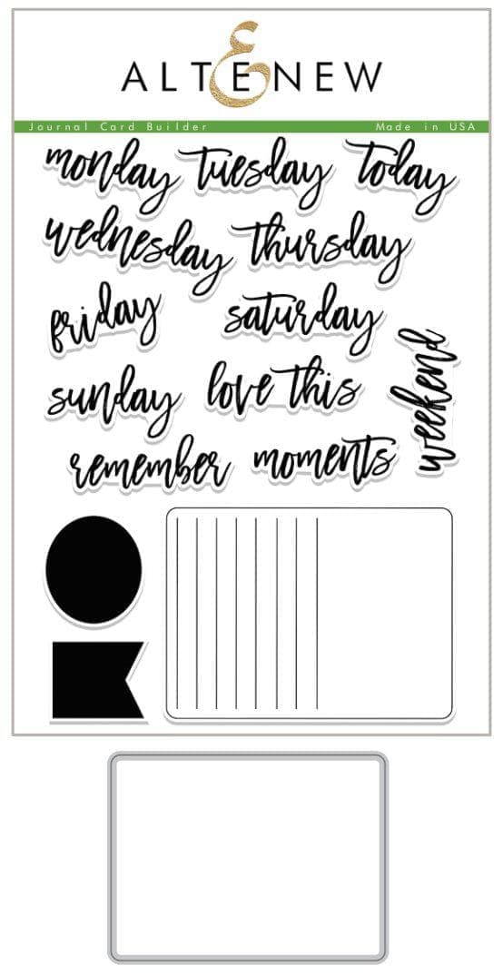 Altenew Stamp & Die Bundle Z - Journal Card Builder Stamp & Die Bundle