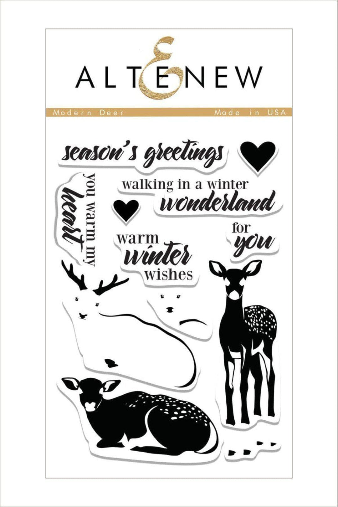 Altenew Stamp & Die Bundle Modern Deer Stamp & Die Bundle