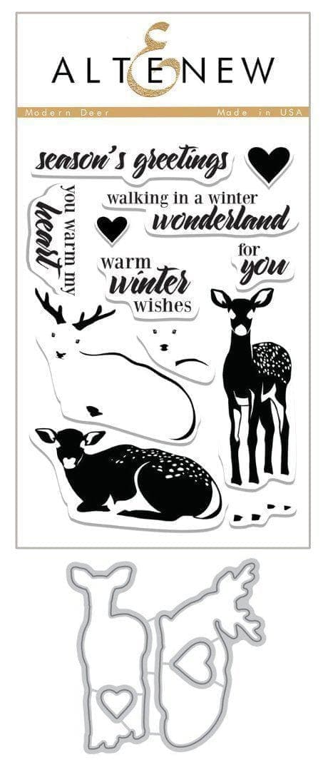 Altenew Stamp & Die Bundle Modern Deer Stamp & Die Bundle