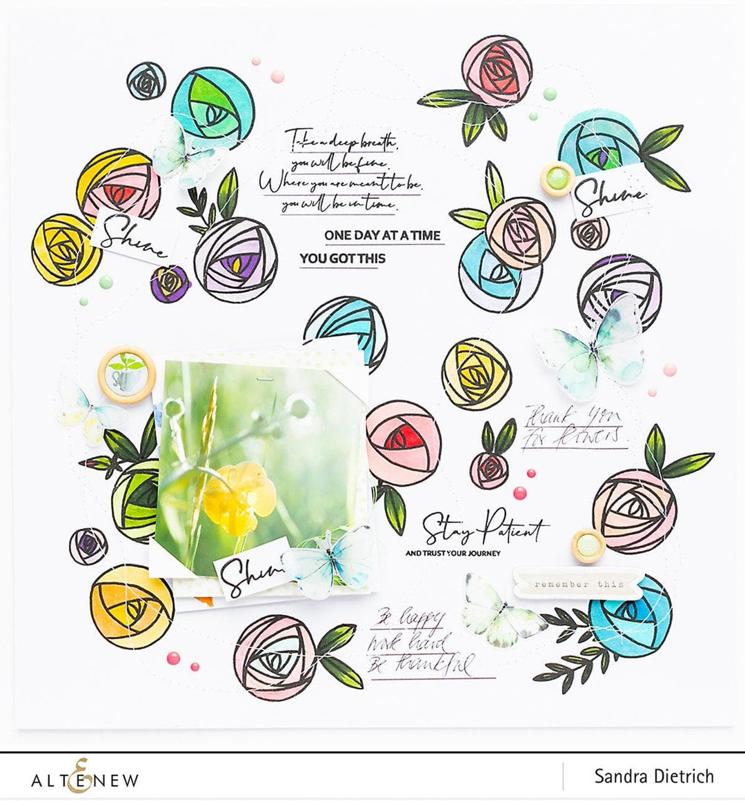 Altenew Stamp & Die Bundle Rennie Roses Stamp & Die Bundle