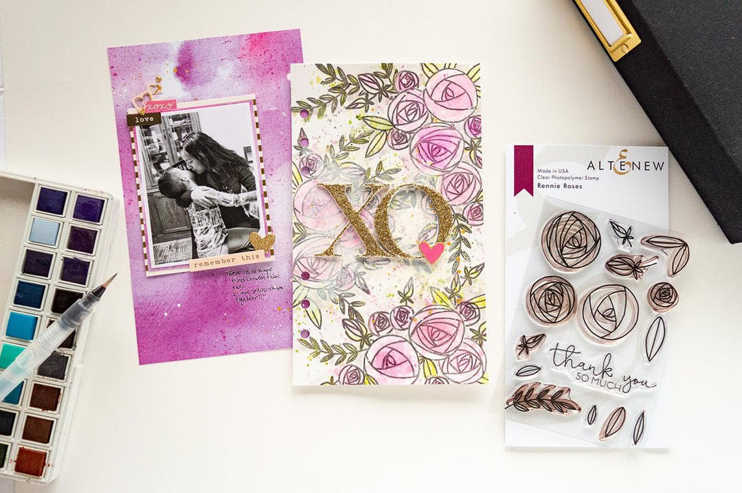 Altenew Stamp & Die Bundle Rennie Roses Stamp & Die Bundle