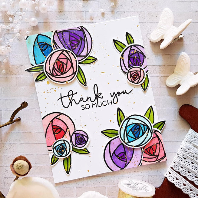 Z - Rennie Roses Stamp & Die Bundle