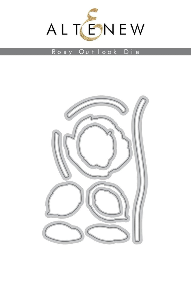 Retired - Rosy Outlook Stamp & Die Bundle - Altenew