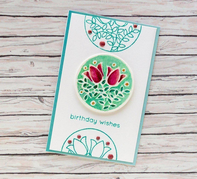 Altenew Stamp & Die Bundle Stained Glass Window Stamp & Die Bundle