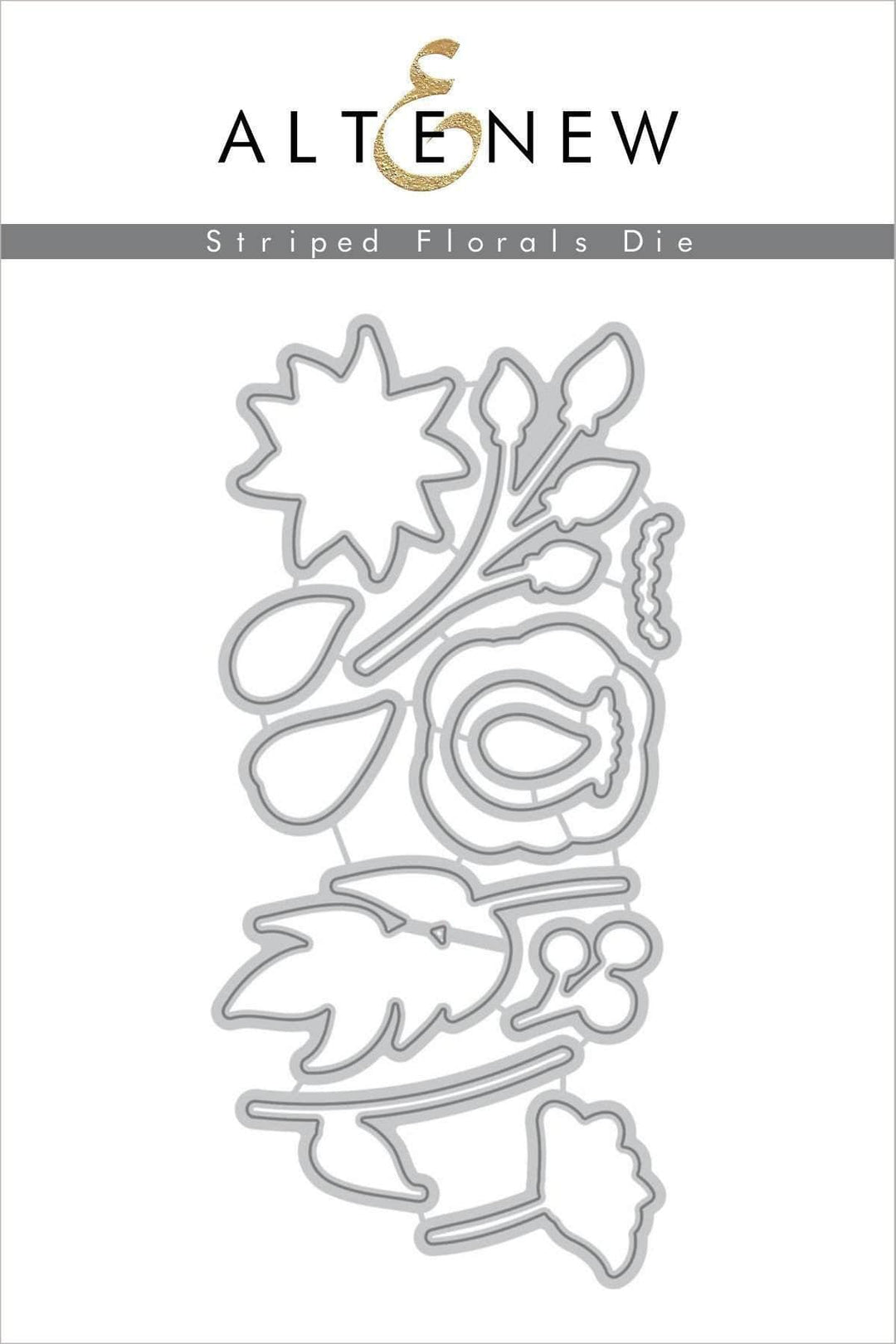 Altenew Stamp & Die Bundle Striped Florals Stamp & Die Bundle