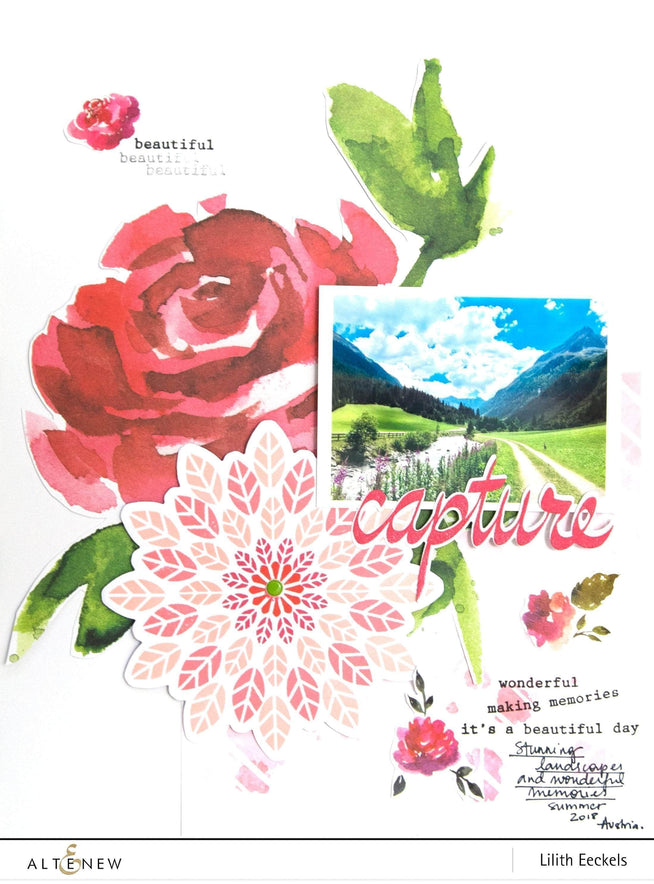 Altenew Stamp & Die Bundle Super Script Scrapbook Stamp & Die Bundle